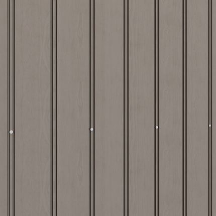 9 x 6ft Metal Garden Storage Shed with Lockable Double Sliding Doors - Brown