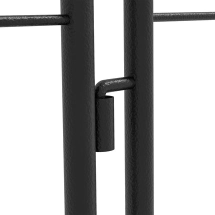 Metal Garden Trellis Set of 2 with Arrow Design 180x50cm for Climbing Plants - Black