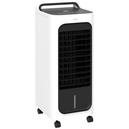 Powerful Room Air Cooler with Ice Packs and Remote Control - White