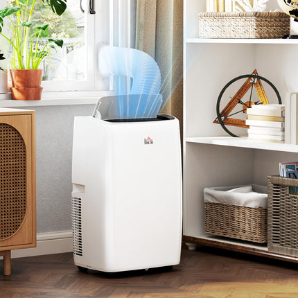 14,000 BTU Portable Air Conditioner with LED Screen - White