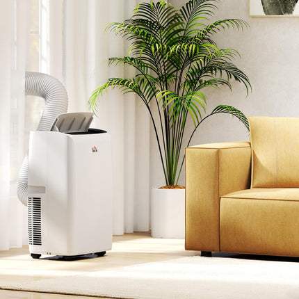 14,000 BTU Portable Air Conditioner with LED Screen - White