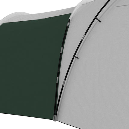 6-9 Man Camping Tent with 3 Bedrooms, Porch & Water Resistant - Green