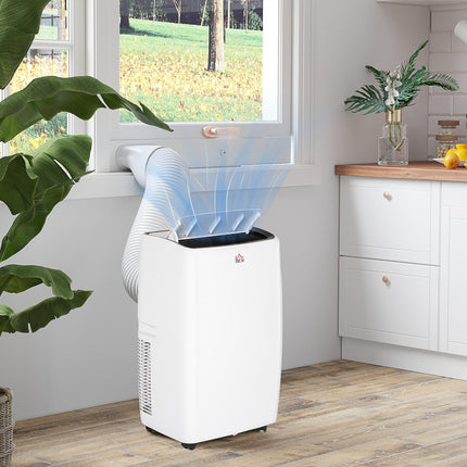 12,000 BTU Mobile Air Conditioner with Dehumidifier and Fan, Grade A Rated - White
