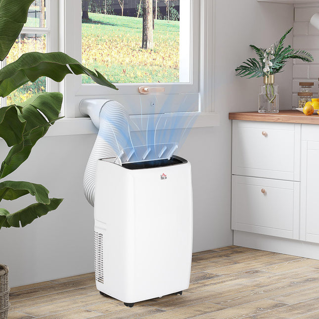 12,000 BTU Mobile Air Conditioner with Dehumidifier and Fan, Grade A Rated - White
