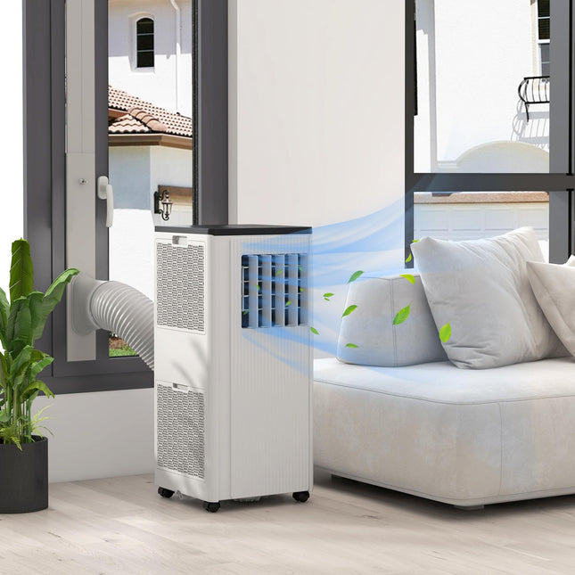 9,000 BTU Mobile Air Conditioner with App Control for 20m² Rooms - White