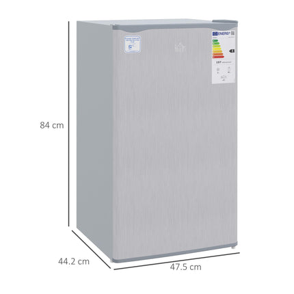 91 Litre Under Counter Fridge Freezer with 10L Chiller Box - Grey