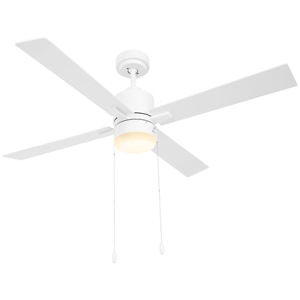 Ceiling Fan with LED Light, Flush Mount Ceiling Fan Lights with Reversible Blade