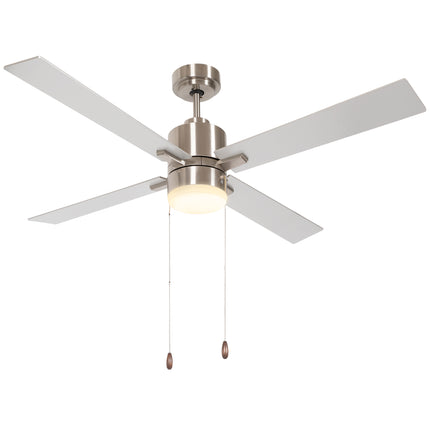 Ceiling Fan with LED Light, Flush Mount Ceiling Fan Lights with Reversible Blade