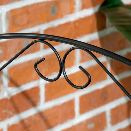 Decorative Garden Fence Panels 43in x 23ft 8PC Rustproof Metal Wire Border Edging Animal Barrier - Black
