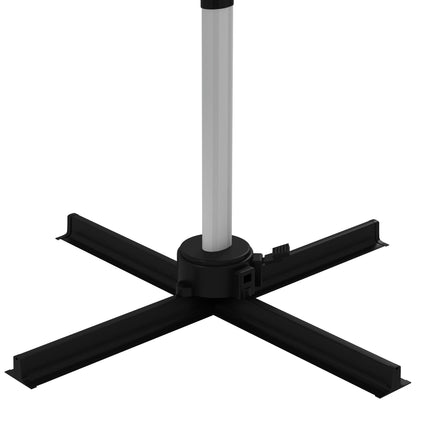 Square Cantilever Garden Parasol with Five-Position Adjustable Canopy - Green