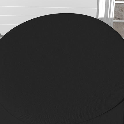 Waterproof Hanging Egg Chair Cover with Zipper 196x230cm - Black Oxford Fabric