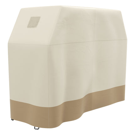 Large Weather-Resistant Rectangular BBQ Grill Cover Set - Beige