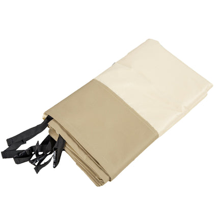 Large Weather-Resistant Rectangular BBQ Grill Cover Set - Beige