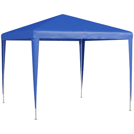 2.7m Garden Gazebo Canopy Tent with Steel Frame for Outdoor Events - Blue