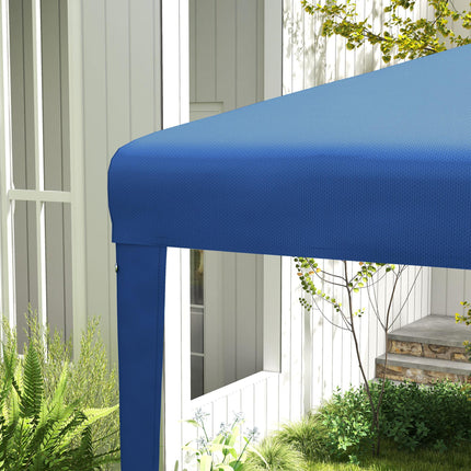 2.7m Garden Gazebo Canopy Tent with Steel Frame for Outdoor Events - Blue