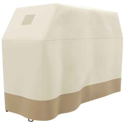 Large Durable Waterproof Rectangular BBQ Grill Cover - Beige