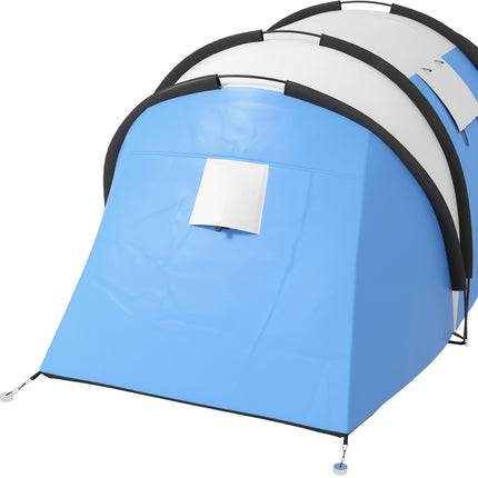 3000mm Waterproof Family Camping Tent with 2 Bedrooms - Blue