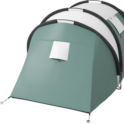 Spacious Family Camping Tent with Living Area for 4-5 People - Dark Green