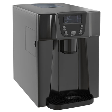 Countertop Ice Maker and Water Dispenser with 3L Tank - Black