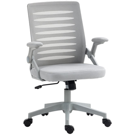 Mesh Office Swivel Task Chair with Lumbar Support for Home - Grey