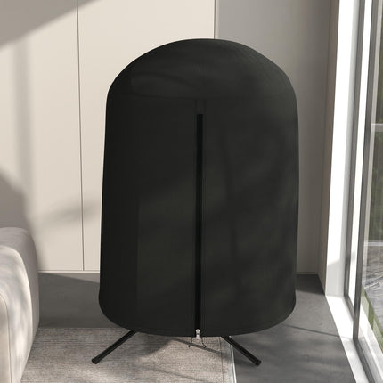 Waterproof Hanging Egg Chair Cover 190x128cm 420D Oxford Fabric - Black