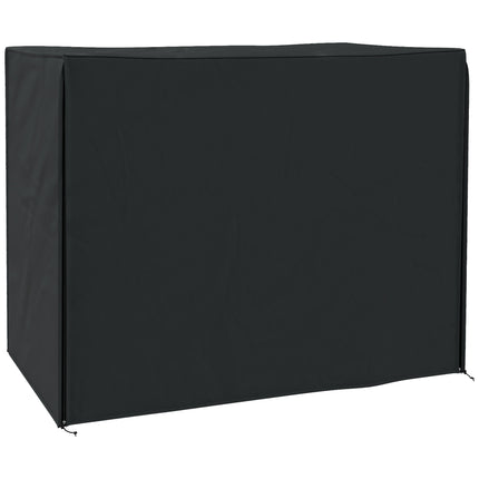 Three-Seater Waterproof UV-Resistant Swing Chair Cover Oxford Cloth - Black