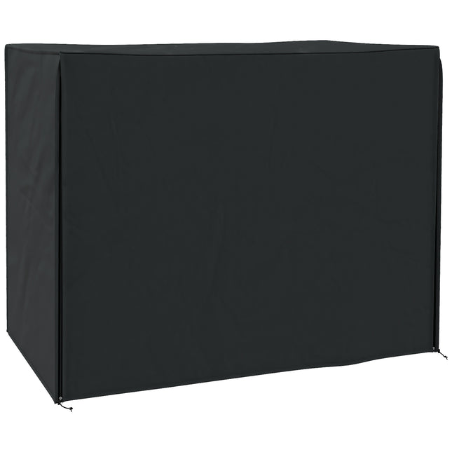 Three-Seater Waterproof UV-Resistant Swing Chair Cover Oxford Cloth - Black