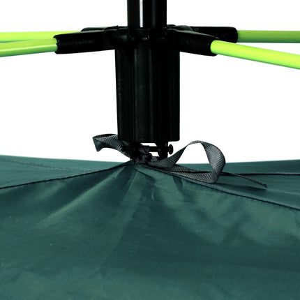 2 Person Pop-Up Beach Tent with Mesh Windows - Dark Green
