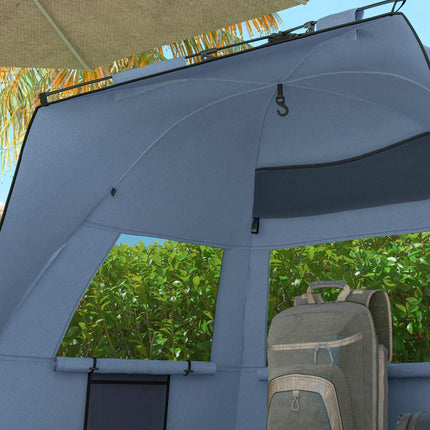 Quick Pop Up Beach Tent for 2-3 People with UPF15 Protection - Light Blue