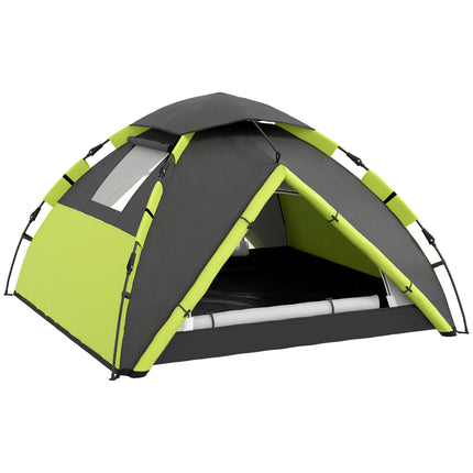 Two-Man One Room Camping Tent, with Accessories - Green