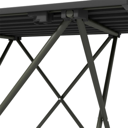 Lightweight Folding Camping Table with Carry Bag for Outdoor Use - Black