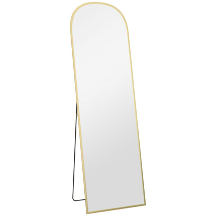 162cm Aluminium Frame Standing Mirror - Gold