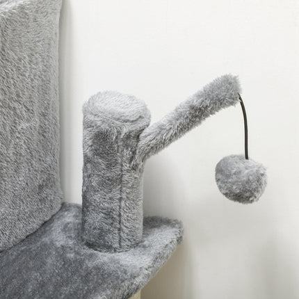 Sisal 100cm Cat Tree Tower with Scratching Post - Grey