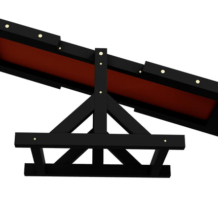 Wooden Dog Agility Seesaw for Big Dogs with Anti-Slip Surface - Black
