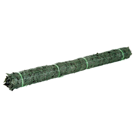Set of 2 Artificial Leaf Hedge Screens 300x150cm UV-Stabilised - Dark Green
