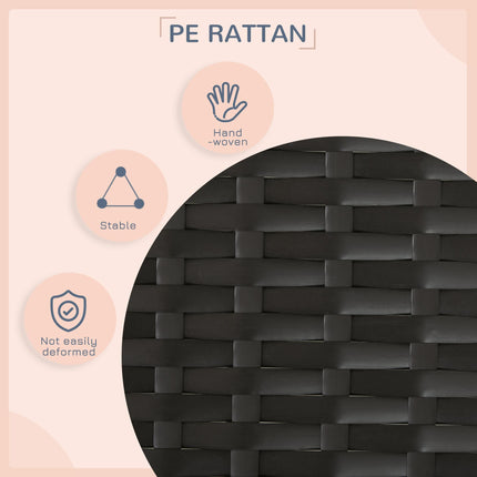 Extendable Elevated Rattan Dog Bed with Water-Resistant Roof and Removable Cushion for Small to Medium Dogs - Grey