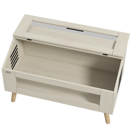 140L Vivarium for Snakes, Lizards, Frogs, Chameleons, Hamsters & Gerbils with Tempered Glass Windows - Oak Tone
