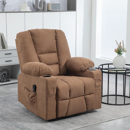 Oversized Riser and Recliner Chairs for the Elderly, Fabric Upholstered Lift Cha