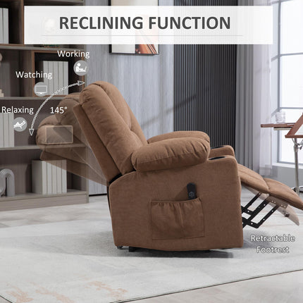 Oversized Riser and Recliner Chairs for the Elderly, Fabric Upholstered Lift Cha
