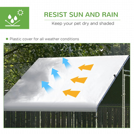 Large Chicken Coop, Galvanised Walk In Chicken Coop Hen House w/ Water-Resist Coop Galvanised Walk In Chicken Coop Hen House W Water Resist Co