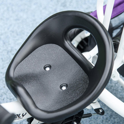 6 in 1 Kids Trike Push Bike with Canopy, 5-Point Safety Belt, Storage & Brake for Ages 1-5 - Purple
