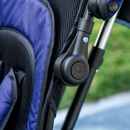 6 in 1 Kids Trike Push Bike with Canopy, 5-Point Safety Belt, Storage & Brake for Ages 1-5 - Blue