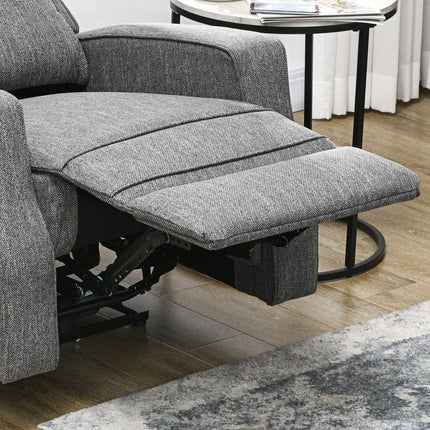 150° Electric Recliner Chair with USB Port and Footrest - Charcoal Grey