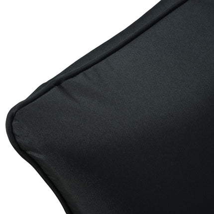 4-Piece Outdoor Patio Deep Seating Chair Cushion Set - Black