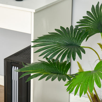 2 Pack Artificial Palm Tree Plants 135cm with Pot for Indoor Outdoor Decor - Green