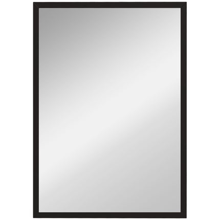 70 x 50 cm Wall-Mounted Bathroom Mirror for Living Room, Bedroom, Hallway - Black