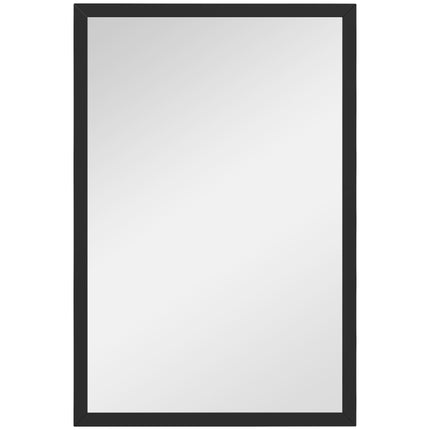 Wall Bathroom Mirror, 60 x 40 cm Wall-Mounted Mirror for Living Room, Bedroom, H