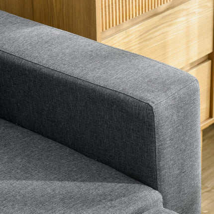 3 Seater Corner Sofa Bed with Storage and Reversible Chaise Lounge - Dark Grey