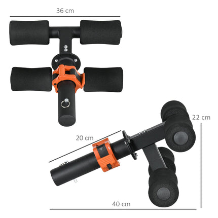 Tibialis Trainer Tib Bar for Lower Leg Strengthening with Foam Pads - Black