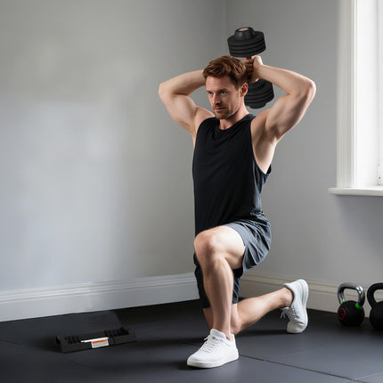 Adjustable Dumbbells Set, 4-in-1 Weights Set with Storage Tray, Non-Slip Handle,